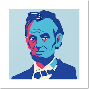 President Abraham Lincoln Pop Art Portrait Posters and Art